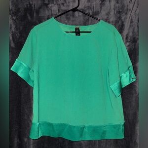 Black Label by Chicos Green Blouse Size 1